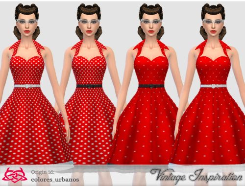 Recolor Rockabilly Dress4 lunares 2