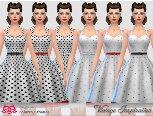 Recolor Rockabilly Dress4 lunares 2