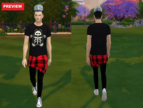 Korean Male Fashion Skirt
