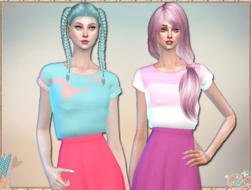 Pastel Cropped Tees - mesh needed