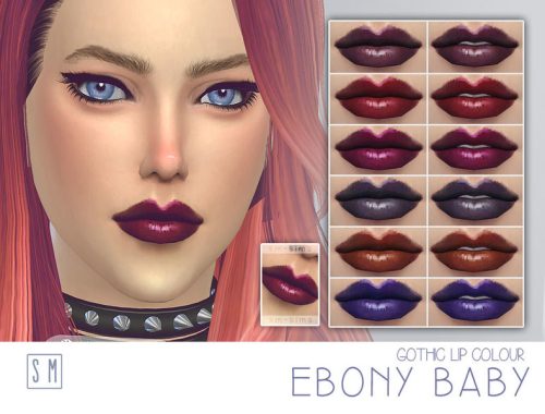 [ Ebony Baby ] - Gothic Lip Colour