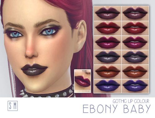 [ Ebony Baby ] - Gothic Lip Colour