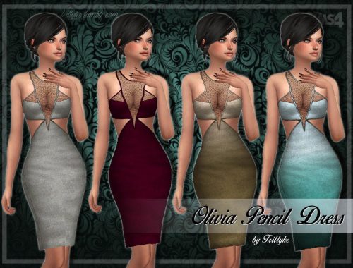 Trillyke - Olivia Pencil Dress - mesh needed