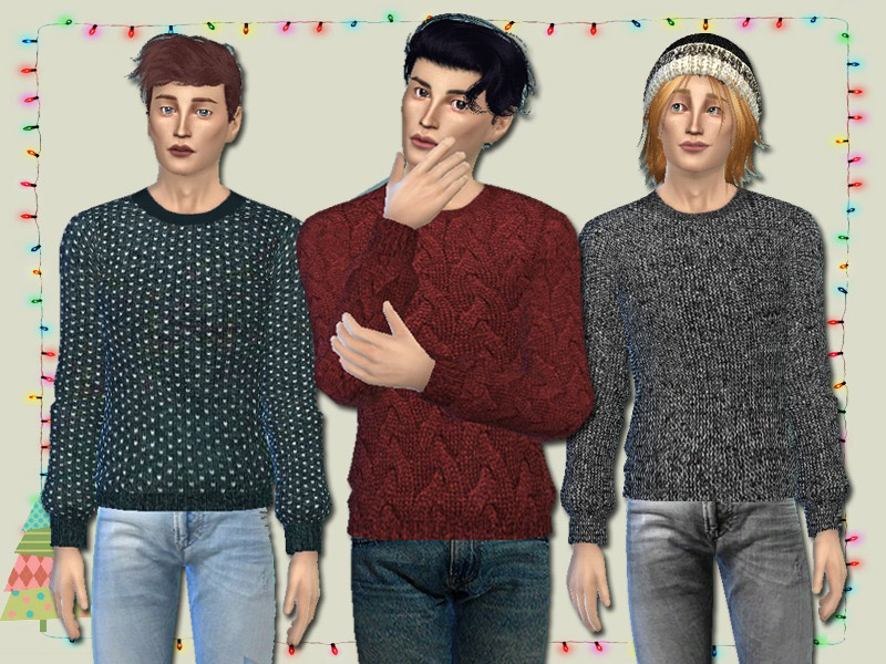 Knit Jumpers for Him - Spa Day GP needed - The Sims 4 Catalog