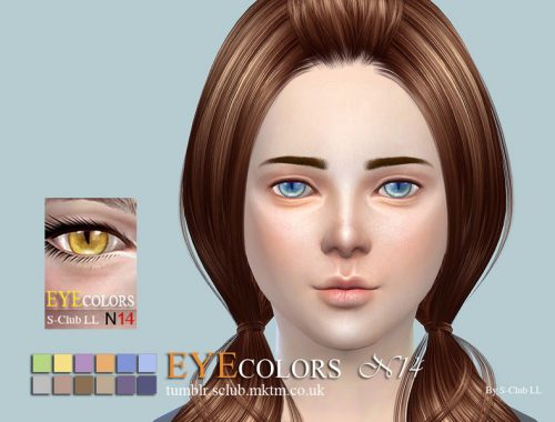 S-Club LL thesims4 eyecolors 14