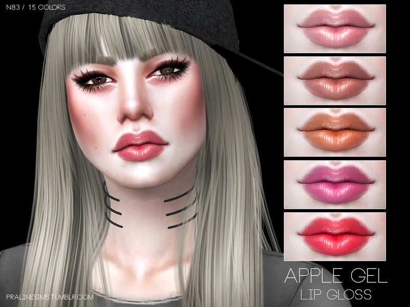 Apple Gel Lip Gloss N83 - The Sims 4 Catalog