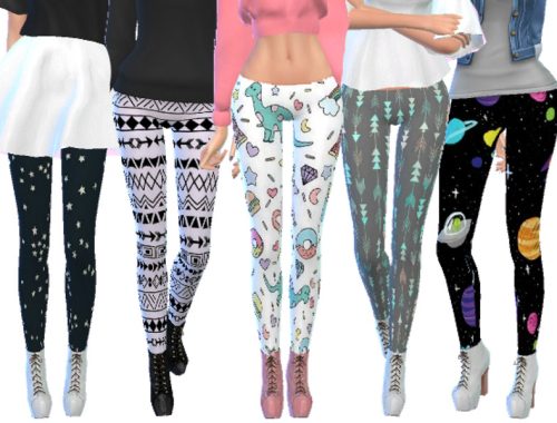 Tumblr Themed Leggings Pack Three
