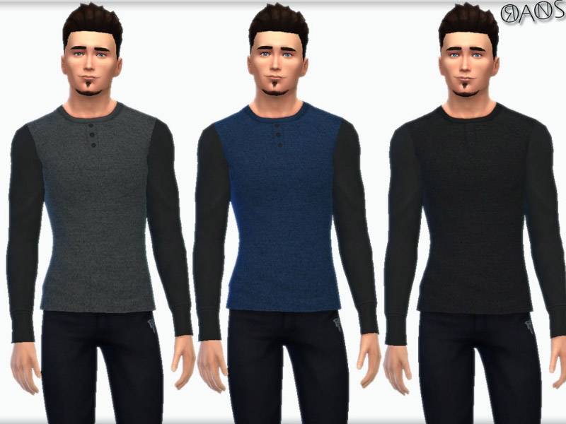 Henley Sweater - The Sims 4 Catalog