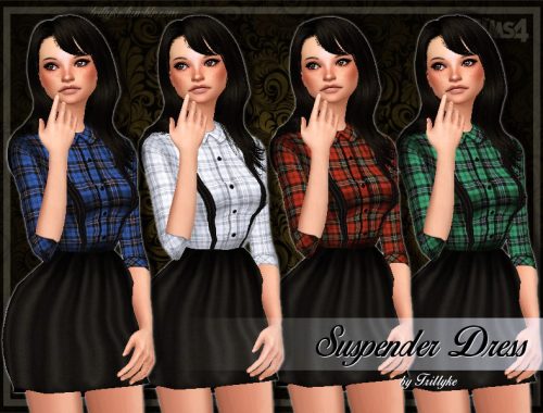 Trillyke - Suspender Dress - mesh needed
