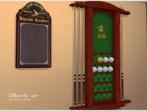 Billiards set