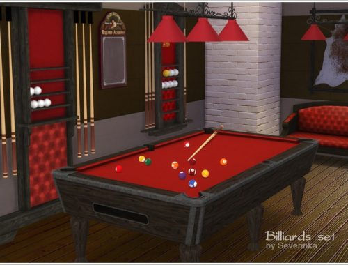 Billiards set