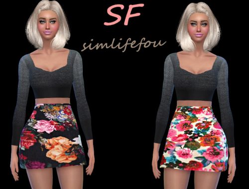 High Waist Mini Skirt