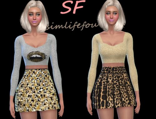 High Waist Mini Skirt
