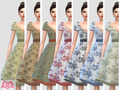 Paloma dress RECOLOR floral (Needs mesh)
