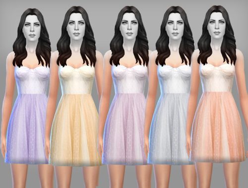 Luna - dress in 6 pastel colors