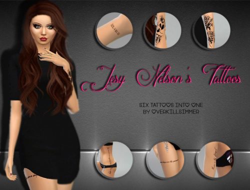 Jesy's Nelson Tattoo Set