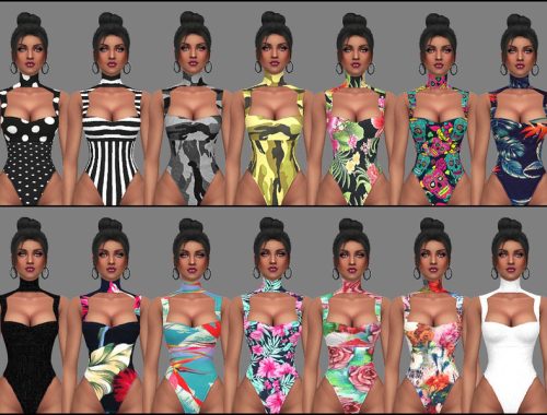 MP High Cut Choker Bodysuit