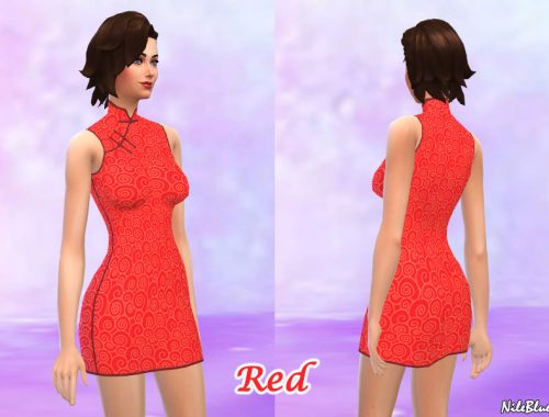 Chinese Style Short Dress Set