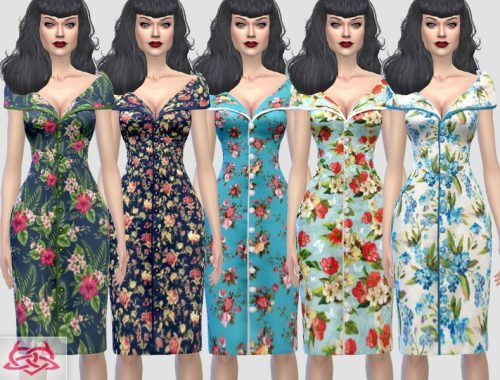 Paloma dress v. Tubo RECOLOR floral (Needs mesh)