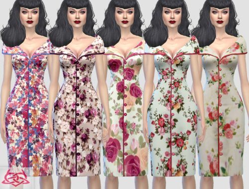 Paloma dress v. Tubo RECOLOR floral (Needs mesh)