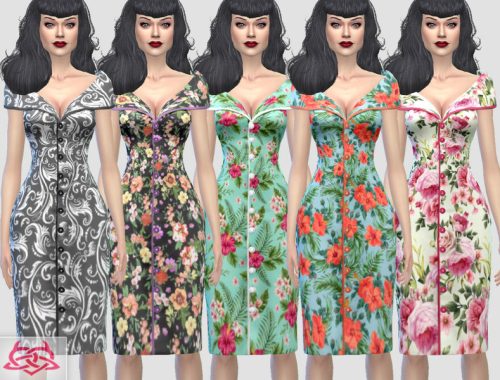 Paloma dress v. Tubo RECOLOR floral (Needs mesh)