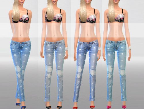 Skinny Jeans with Dots