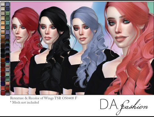 Wings OS0408 F Retexture Recolor - mesh needed