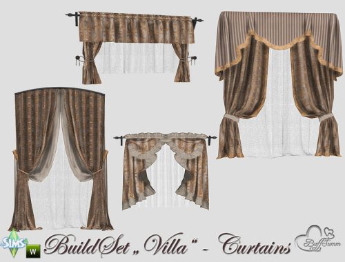Build-A-Villa Curtains