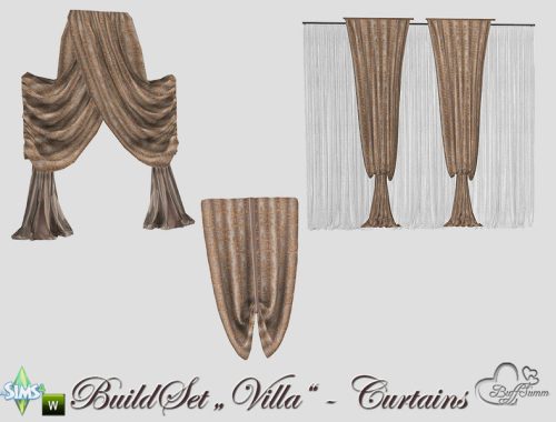 Build-A-Villa Curtains