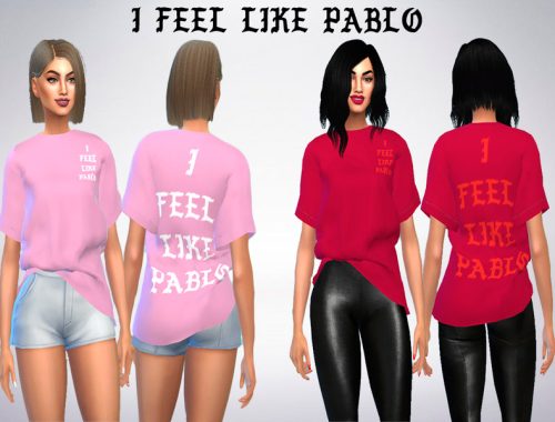 Yeezy I feel like Pablo KW Shirt RETEXTURE
