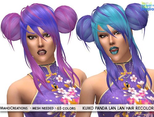 Kijiko Panda Lan Lan Hair Recolor - mesh needed