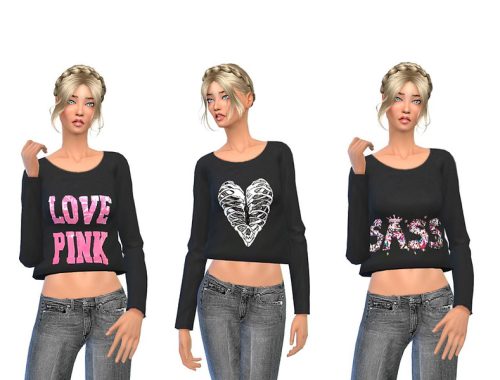 cute_shorty_Sweater_Set black