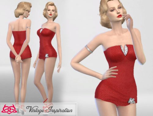 Set hair/dress/shoes/bracelet Marilyn Monroe 01