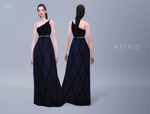 Black Gown Set ASTRID