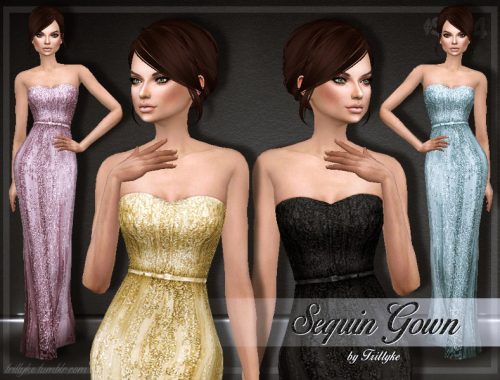 Trillyke - Sequin Gown - mesh needed