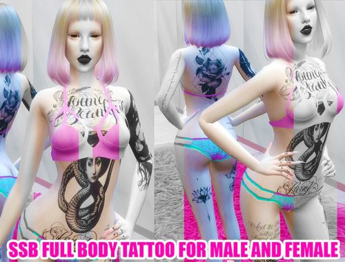 HXC Full Body Tattoo V3.