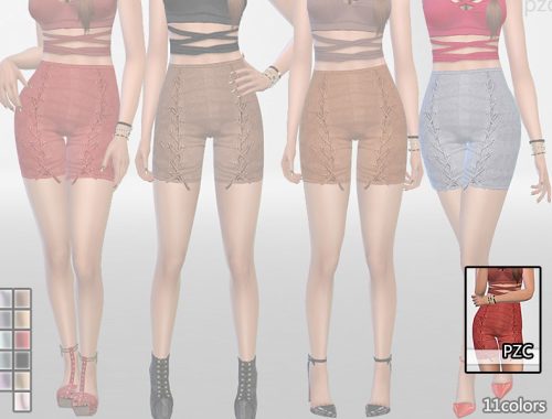 PZC_Elegant Suede Shorts