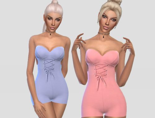 Strapless Romper