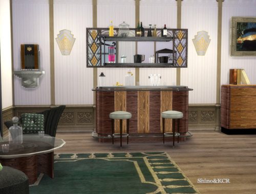 Art Deco Home Bar