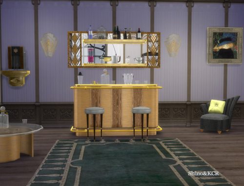 Art Deco Home Bar