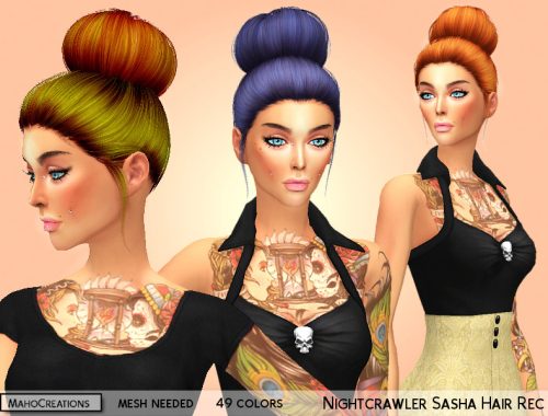 Nightcrawler Sasha Hair Recolor - mesh needed