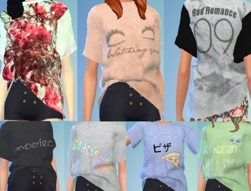 Miharu_Chan Recolor Freeboxyshirt - mesh needed