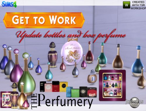 The perfumery get to work bottles and box updates