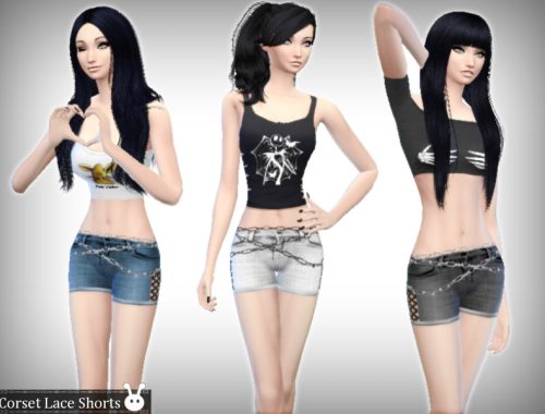 Corset Lace Shorts
