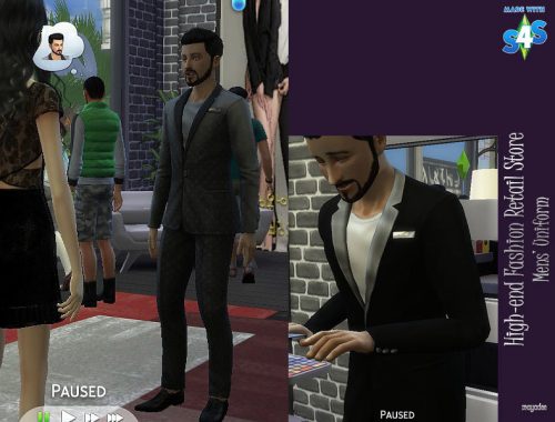 High-end Fashion Retail Store Mens Uniform