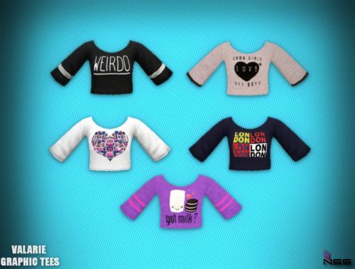 VALARIE GRAPHIC TEES - mesh needed