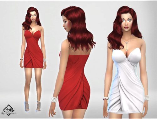 Intreccio Satin Dress