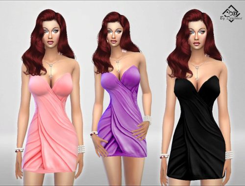 Intreccio Satin Dress
