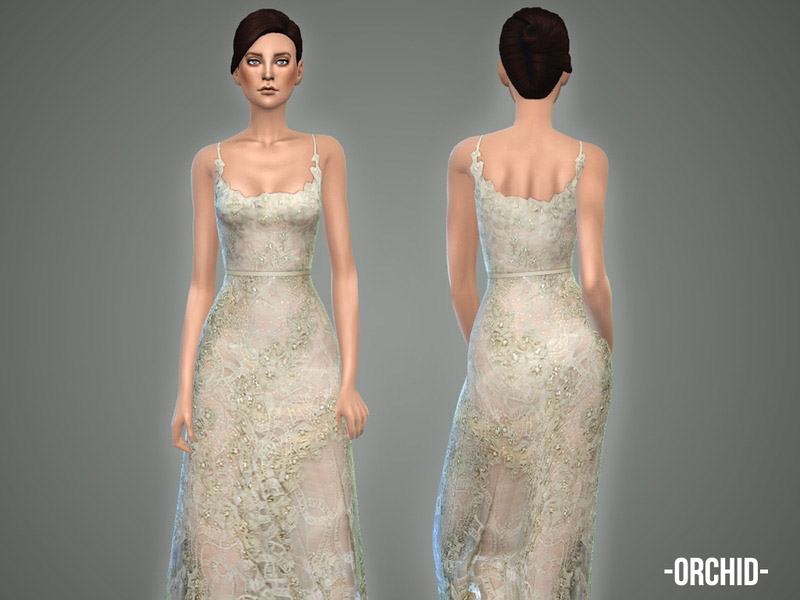 Orchid - gown - The Sims 4 Catalog