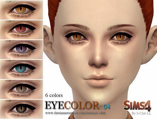 S-Club LL thesims4 eyecolors nondefault replacement 04